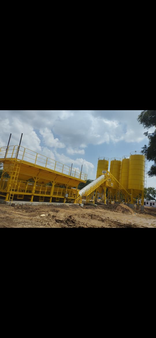 Factory interior with machinery